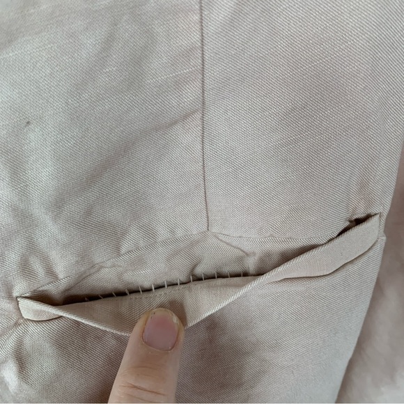 Eileen Fisher Tencel Blend Pink Wide Leg Crop Pants Size 14 - Picture 4 of 7